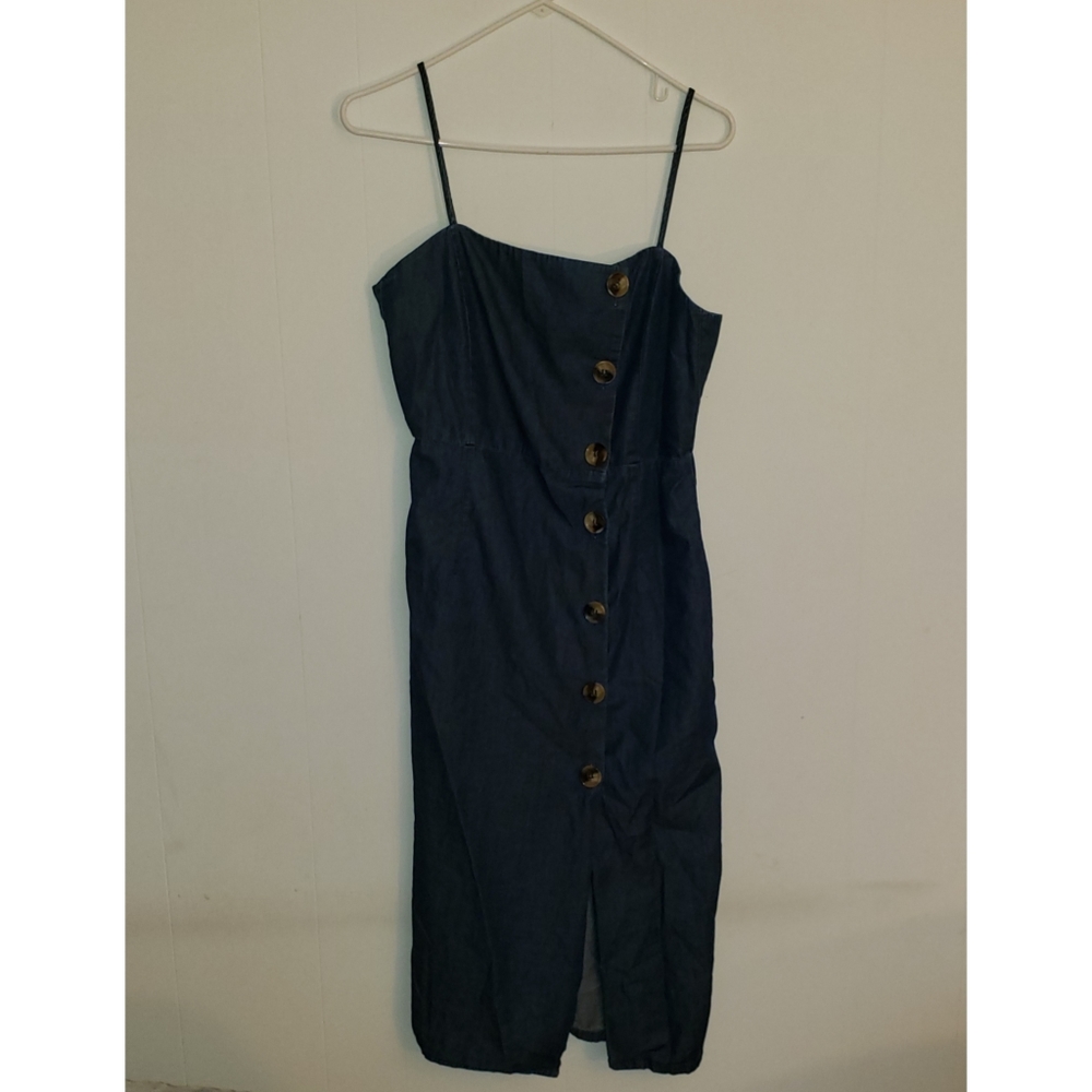 NWOT Topshop Moto Denim Dress